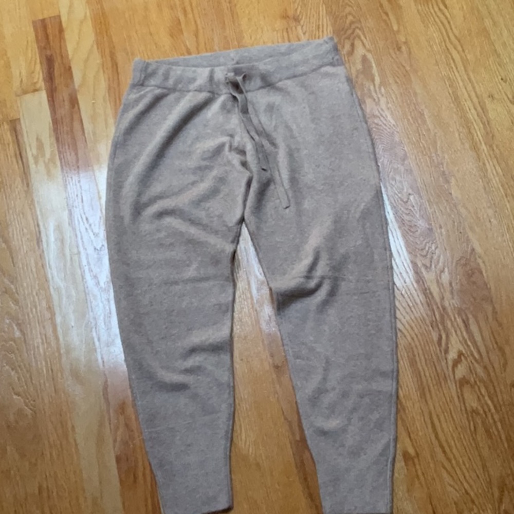 J. Crew tan joggers size M